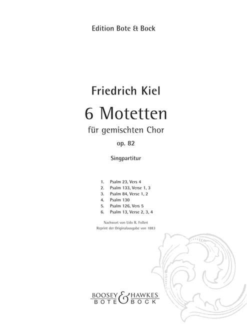6 Motetten - hier klicken 6 Motetten - hier klicken