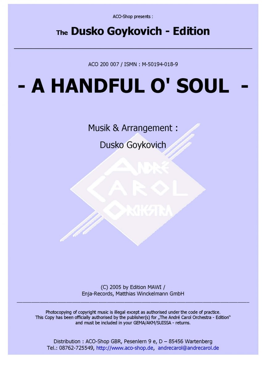 Handful o' Soul, A - hier klicken