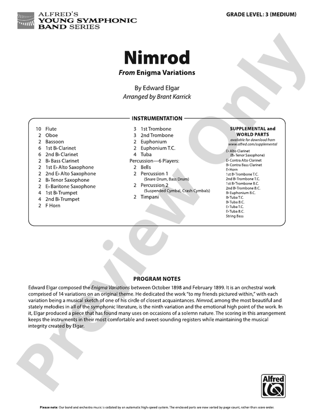 Nimrod (from Enigma Variations) - hier klicken