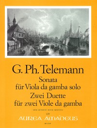 Sonata fr Viola da gamba solo (mit Faksimile) - 2 Duette fr 2 Viole da gamba - hier klicken