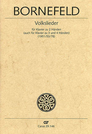 Bornefeld: Volkslieder f�r Klavier zu 2 (auch 3 und 4) H�nden - hier klicken
