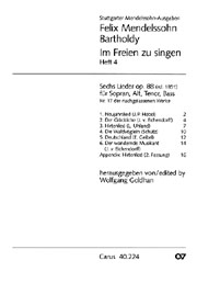 Mendelssohn: Sechs Lieder (Heft 4) - hier klicken Mendelssohn: Sechs Lieder (Heft 4) - hier klicken