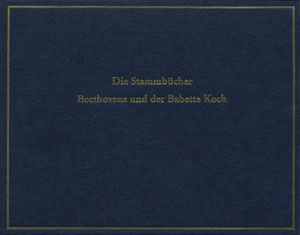 Die Stammbcher Beethovens und der Babette Koch - hier klicken