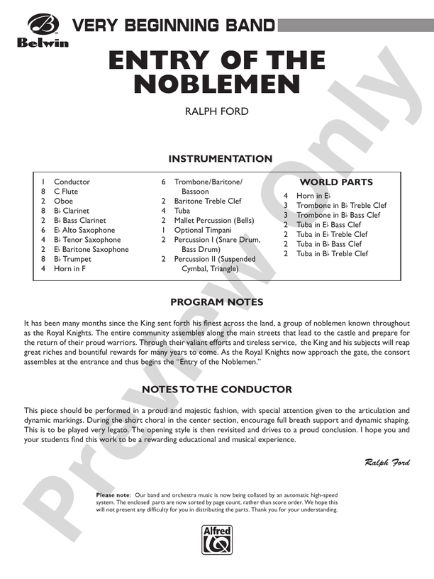 Entry of the Noblemen - hier klicken