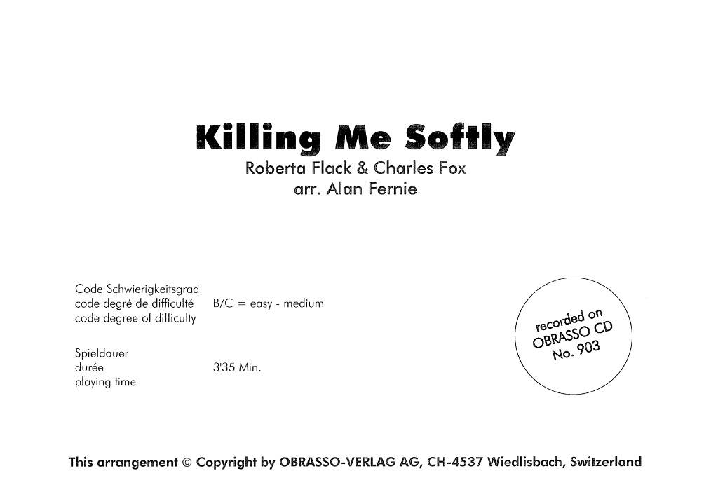 Killing me Softly - hier klicken
