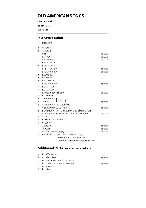 Old American Songs - hier klicken