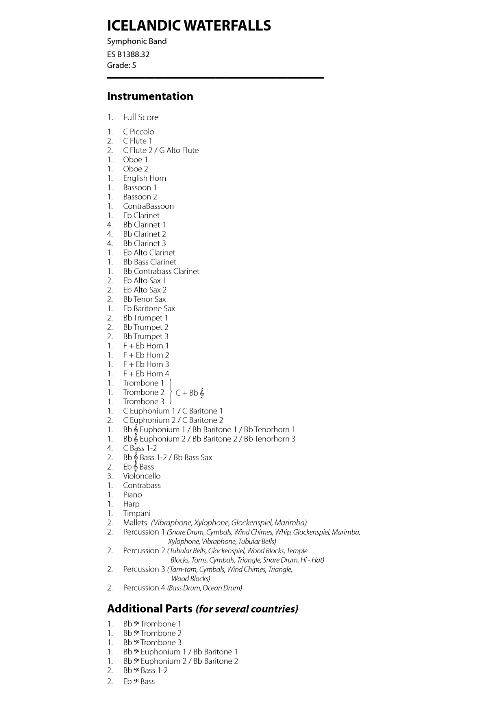 Icelandic Waterfalls (Symphony #1) - hier klicken