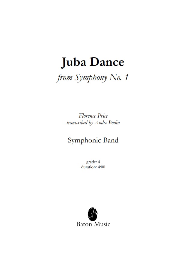 Juba Dance (from Symphony #1) - hier klicken