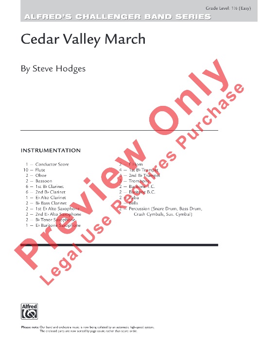 Cedar Valley March - hier klicken