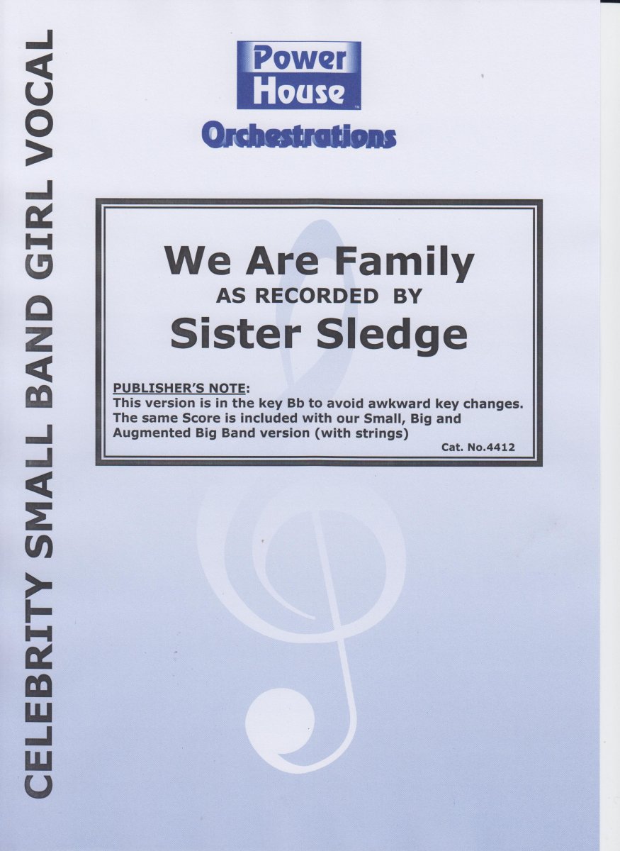 We Are Family (key Bb) - hier klicken We Are Family (key Bb) - hier klicken