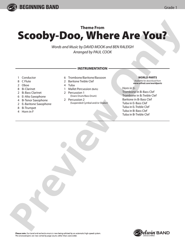 Theme from Scooby-Doo, Where Are You? - hier klicken