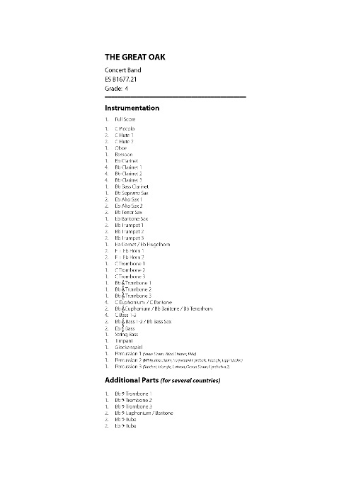 Great Oak, The - hier klicken