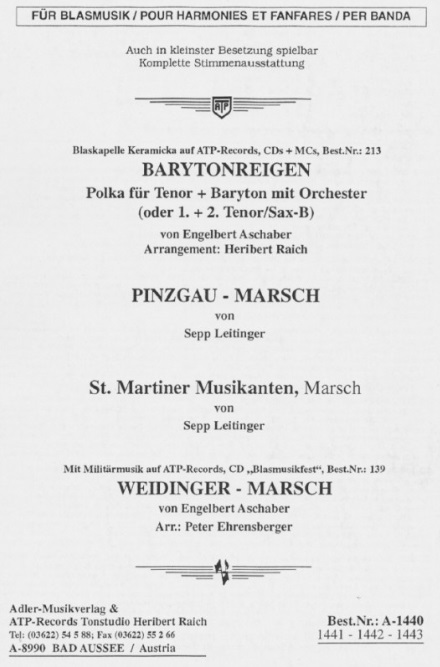 Barytonreigen - hier klicken Barytonreigen - hier klicken