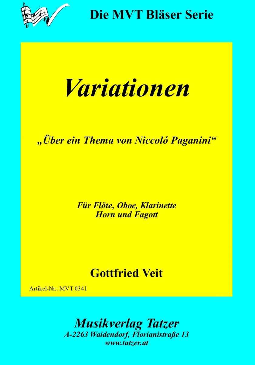 Variationen für Bläserquintett über ein Thema von Niccolo Paganini - hier klicken Variationen für Bläserquintett über ein Thema von Niccolo Paganini - hier klicken