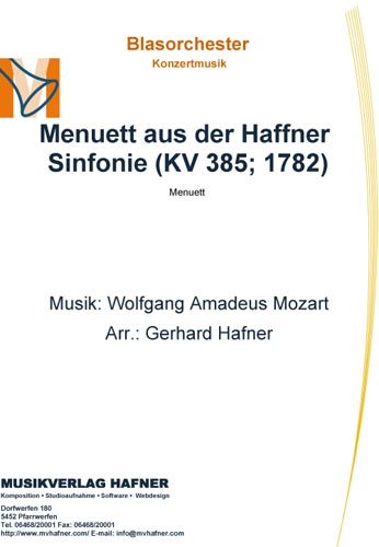 Menuett aus der Haffner Sinfonie (1782) - hier klicken