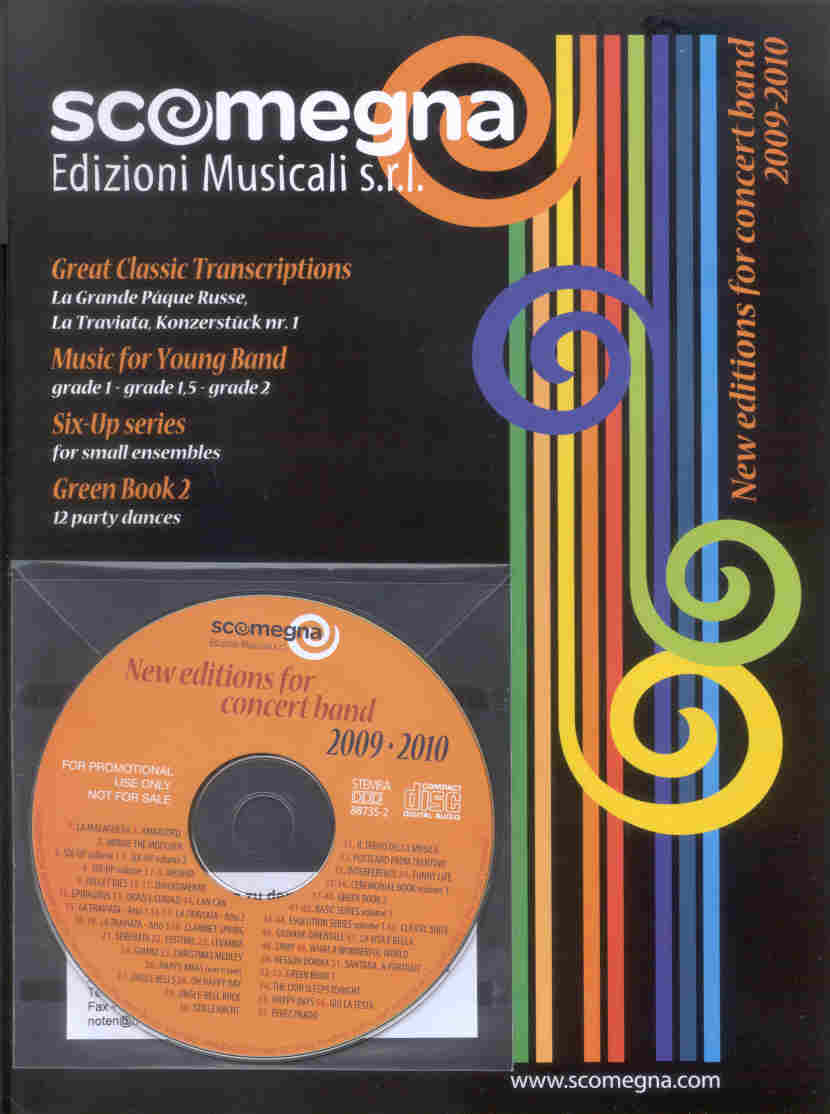 Scomegna 2009-2010: New editions for Concert Band - hier klicken