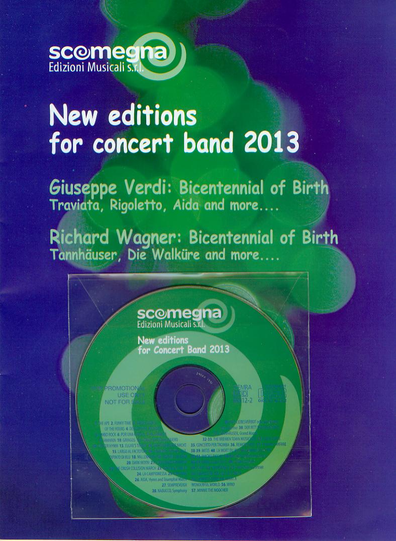 Scomegna 2013 New editions for Concert band - hier klicken