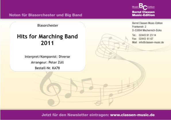 Hits for Marching Band 2011 - hier klicken Hits for Marching Band 2011 - hier klicken