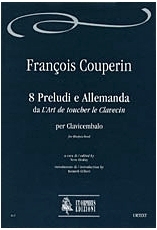 8 Preludes and Allemanda from «L'Art de toucher le Clavecin» for Harpsichord