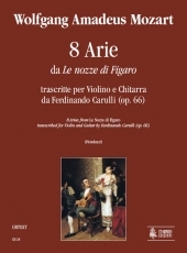 8 Airs from «Le Nozze di Figaro» transcribed by Ferdinando Carulli (Op. 66) for Violin and Guitar