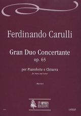 Gran Duo Concertante Op. 65 for Piano and Guitar - hier klicken