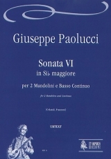 Sonata VI in B flat maj for 2 Mandolins and Continuo - hier klicken