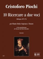 10 two-part Ricercare for Descant and Tenor Recorders