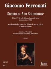 Sonata No. 5 in G min from for Treble Recorder (Flute, Oboe) and Continuo - hier klicken