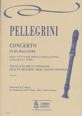 Concerto in C maj for Treble Recorder (Flute, Oboe) and Continuo