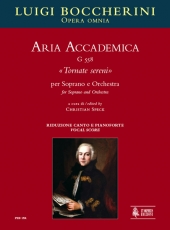 Aria Accademica G 558 «Tornate sereni» for Soprano and Orchestra - hier klicken Aria Accademica G 558 «Tornate sereni» for Soprano and Orchestra - hier klicken
