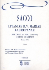 Litaniae B.V. Mariae Lauretanae for Eigth-part Choir (SATB-SATB) and Continuo - hier klicken