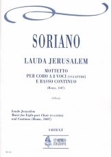 Lauda Jerusalem. Motet for 8 Voices (SATB-SATB) and Continuo - hier klicken