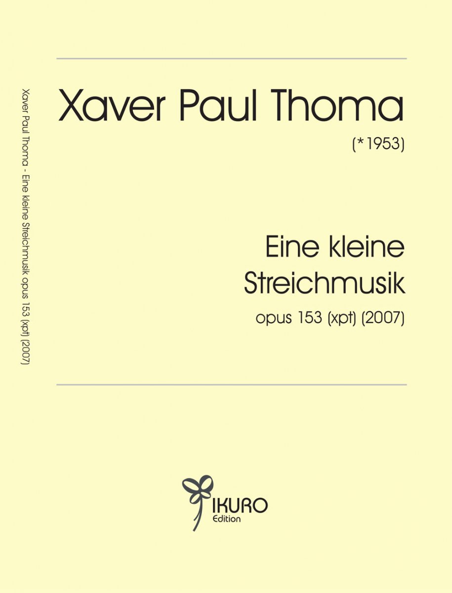 Eine kleine Streichmusik (2007) fr Viola, chinesisches Becken, Tam-tam, Singende Sge - hier klicken