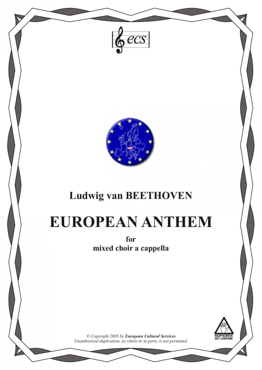 European Anthem 'Joyful, joyful, we adore thee' - hier klicken