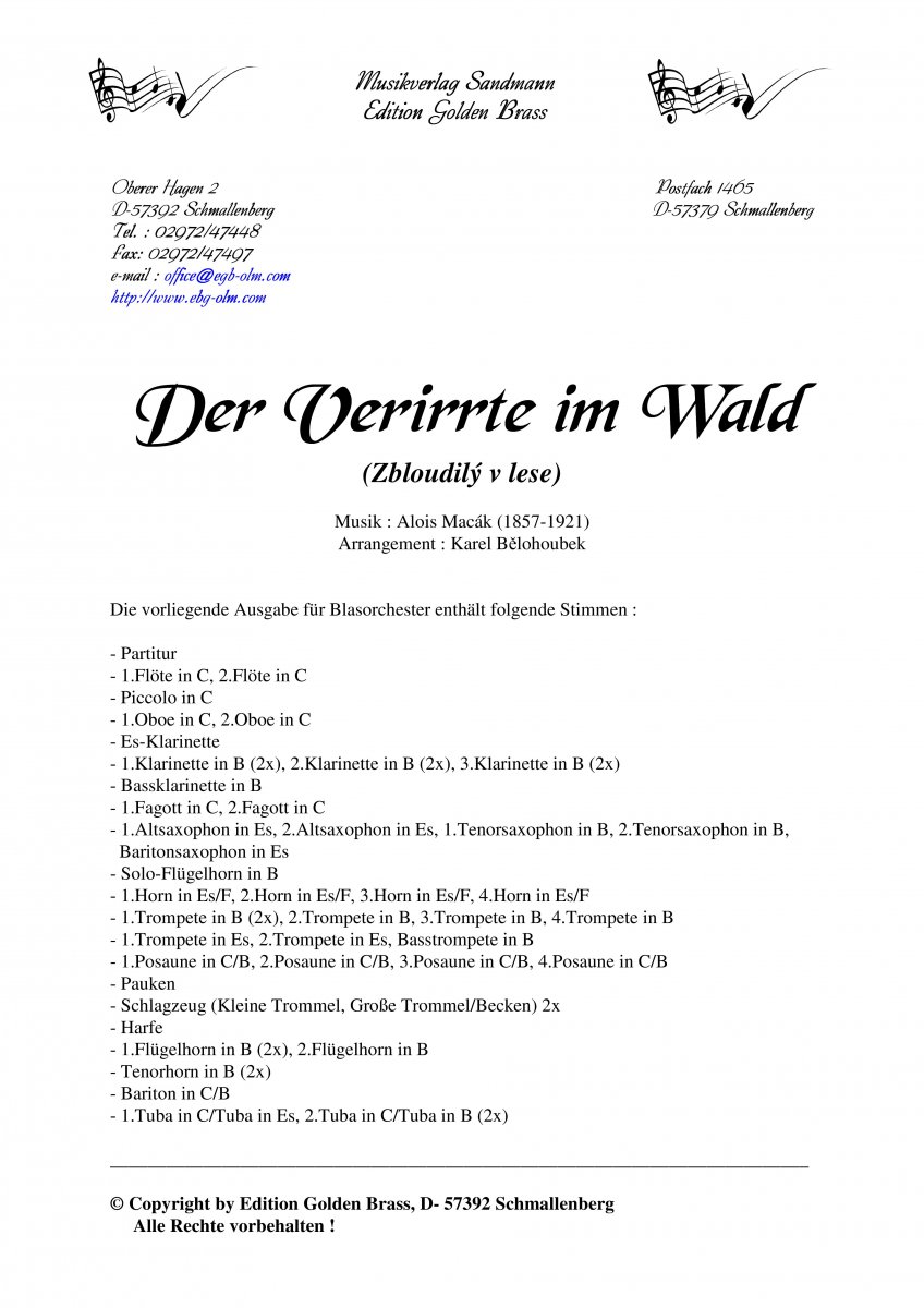 Der Verirrte im Wald (Zbloudilý v lese) - hier klicken Der Verirrte im Wald (Zbloudilý v lese) - hier klicken