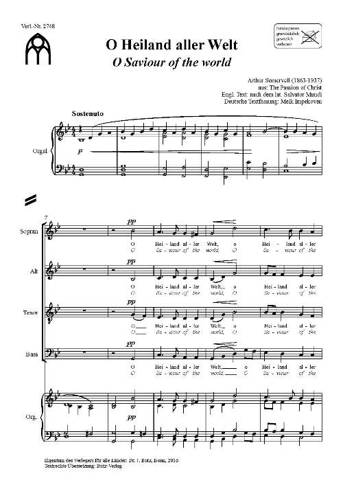 O Heiland aller Welt/O Saviour of the world - hier klicken