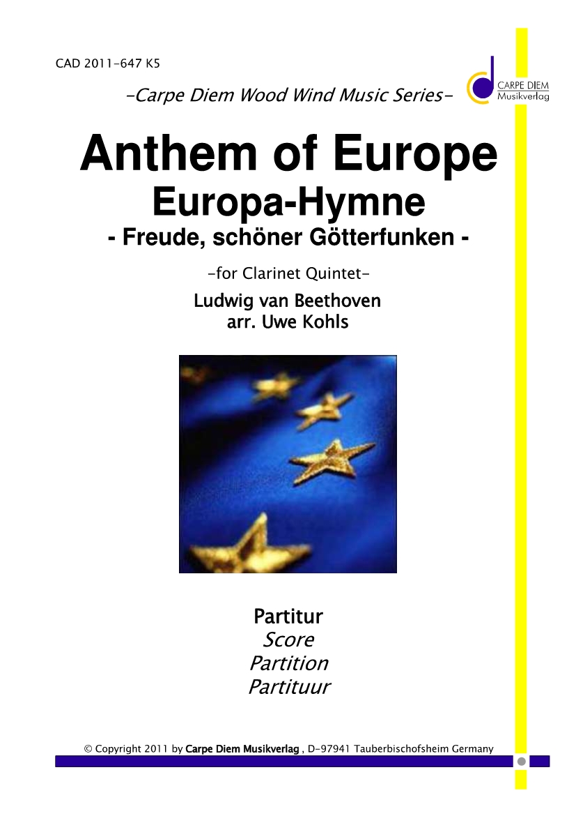Europa-Hymne - Freude schner Gtterfunken - hier klicken