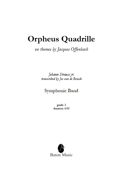 Orpheus Quadrille on themes by Jacques Offenbach - hier klicken