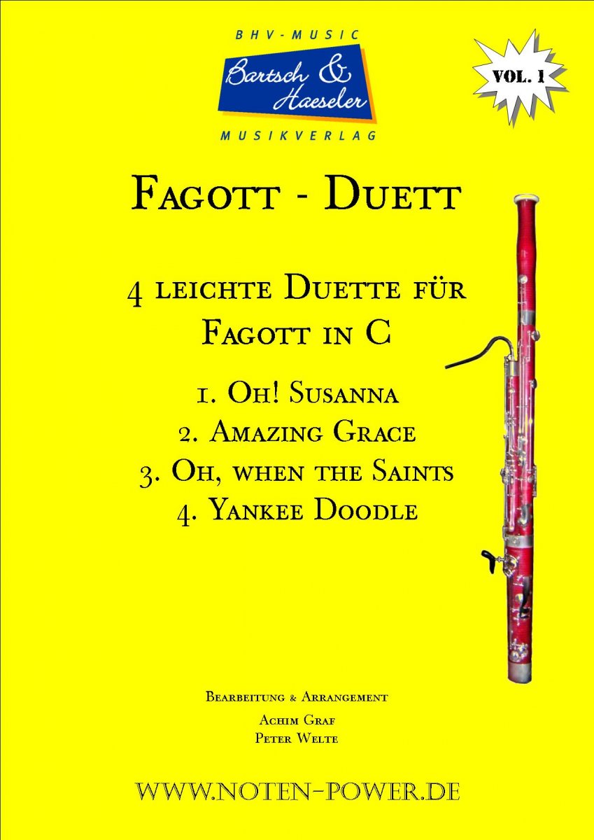 4 leichte Duette für Fagott - hier klicken 4 leichte Duette für Fagott - hier klicken