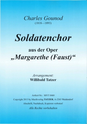 Soldatenchor (aus der Oper 'Faust') - hier klicken