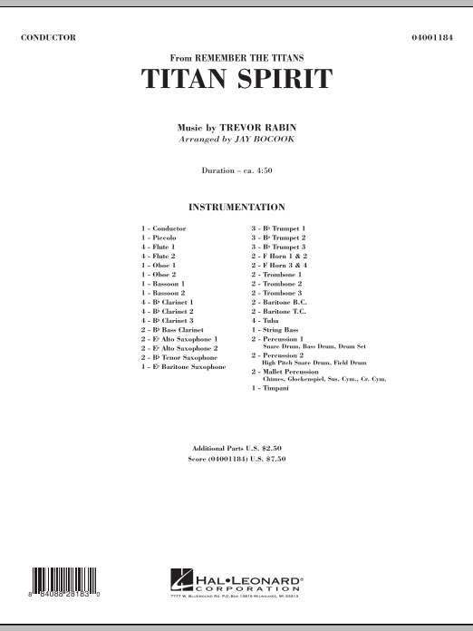 Titan Spirit (Theme from 'Remember the Titans') - hier klicken