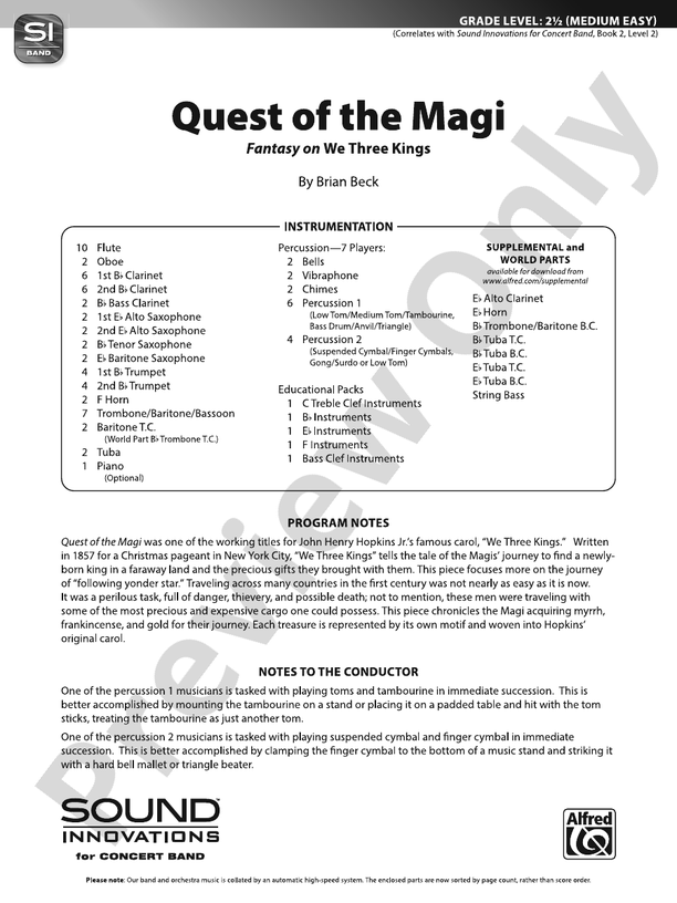 Quest of the Magi (Fantasy on We Three Kings) - hier klicken