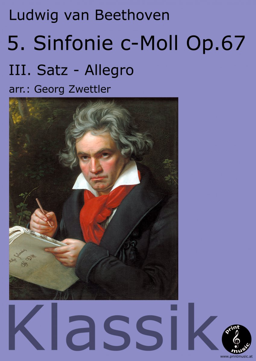 5. Sinfonie (Symphony V) c-Moll - 3. u. 4. Satz (III/IV-Allegro) - klicken für größeres Bild