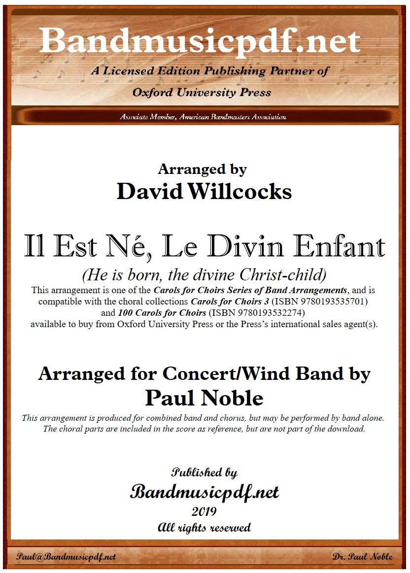 Il est né, le divin Enfant (He is born, the divine Christ-Child) - klicken für größeres Bild