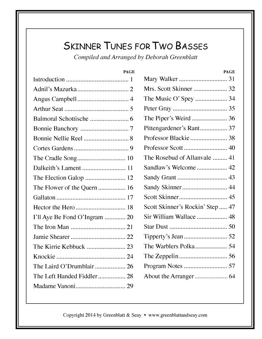 Skinner Tunes for Two Basses - hier klicken