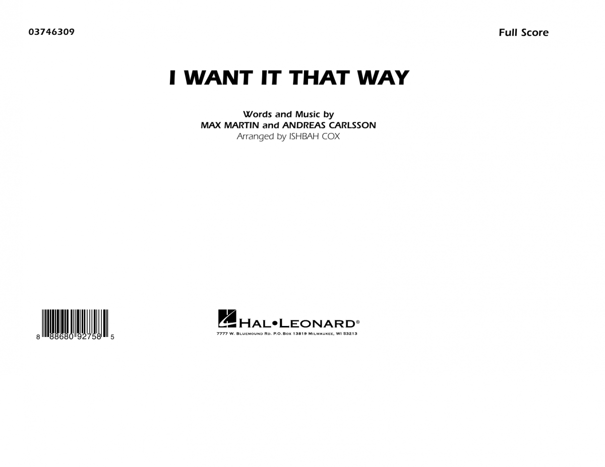 I Want It That Way - hier klicken