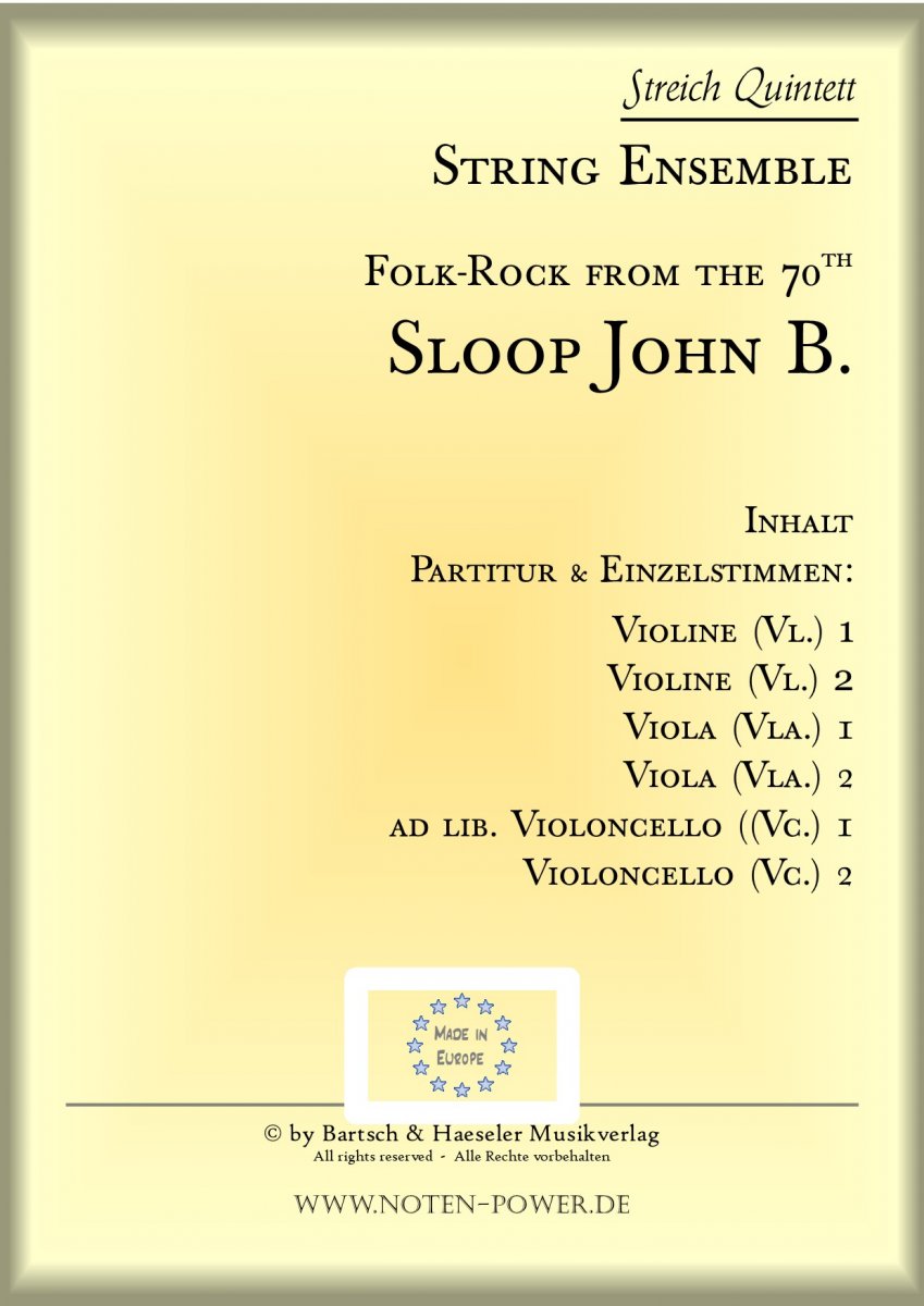 Sloop John B. (Folk Rock from the 70th) - hier klicken