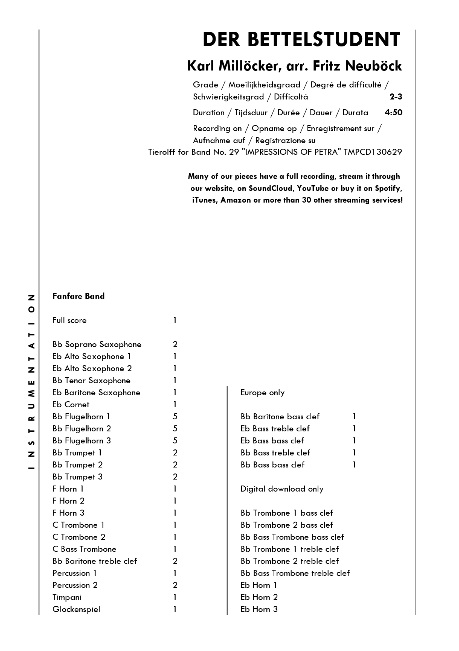 Bettelstudent, Der - hier klicken