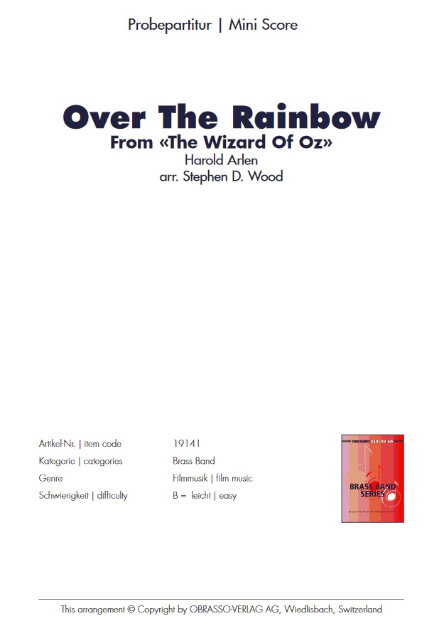 Over the Rainbow (from 'The Wizard of Oz') - hier klicken