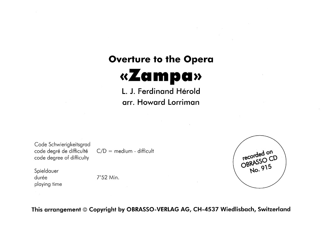 Zampa (Overture to the Opera) - hier klicken